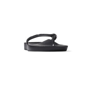 Women's Black Arch Support Flip Flops