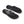 Black Arch Support Flip Flops Men
