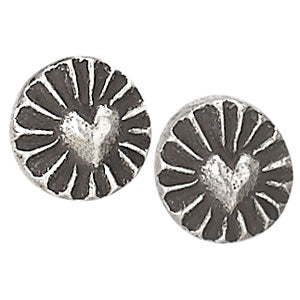 Heart Burst Stud Earrings