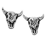 COW SKULL STUD EAR