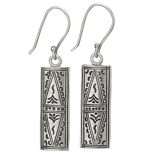 Rectangle Stamp Earrings