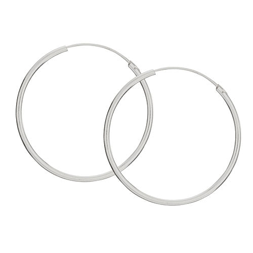 Medium Thin Simple Hoops