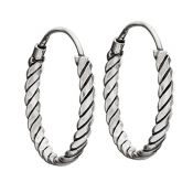 Wide Wire Wrap Hoop Ear
