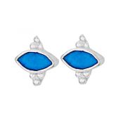 Turq Elipse Stud Earrings
