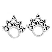Scallop Circle Stud Earring