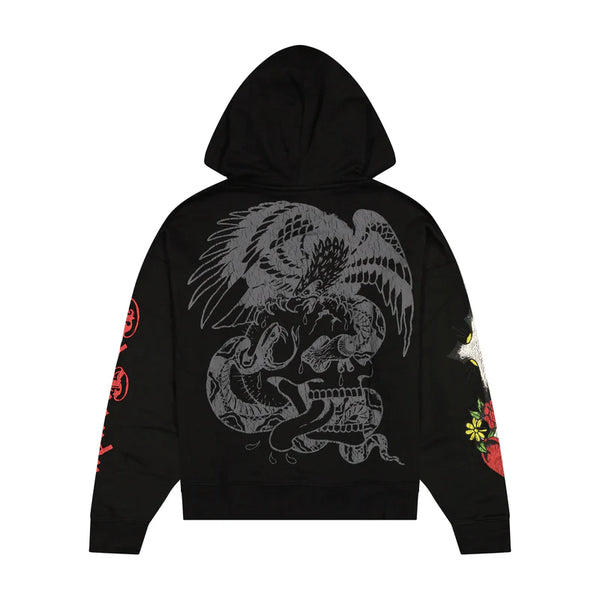 Heart Cross Body Fleece Hoodie