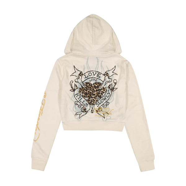Love Kills Slowly Zip Front Hoodie