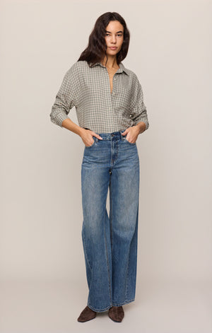 River Plaid Button Up