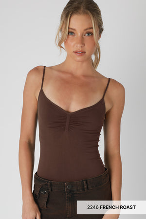 Jersey Shirred Cami Top