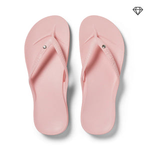 Crystal Pink Arch Support Flip Flops