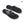 Crystal Black Arch Support Flip Flops