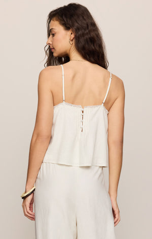 Lille Embroidered Woven Tank