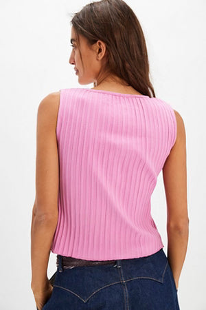 Tilly Vest Pink Frosting
