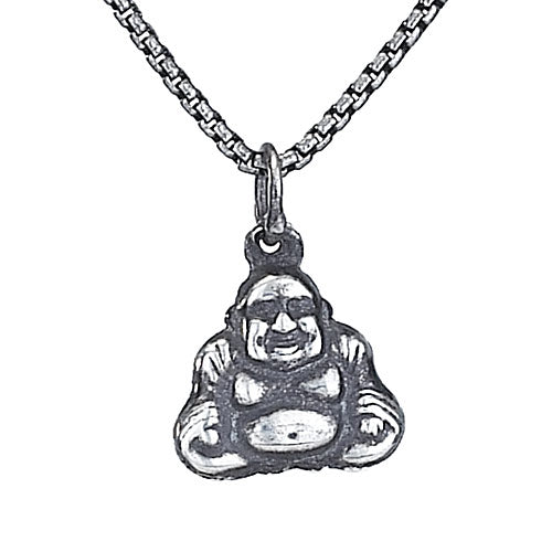 Small Buddha Oxidized Necklace