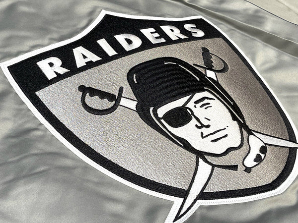 NFL Raiders Double Clutch Satin Jacket