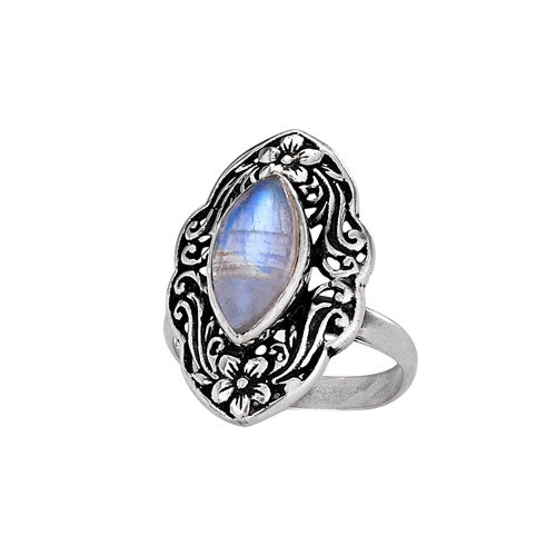 Marquis Moonstone Frame Ring