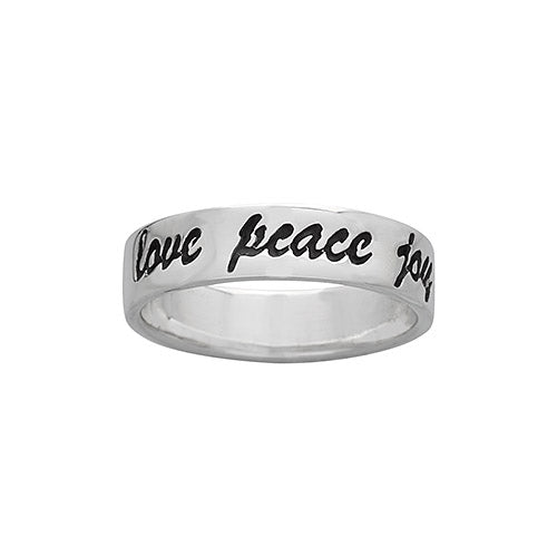 Love Peace Joy Ring