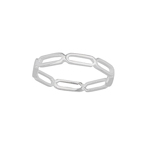 Simple Oval Banded Ring