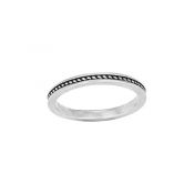 Thin Braid Stack Ring