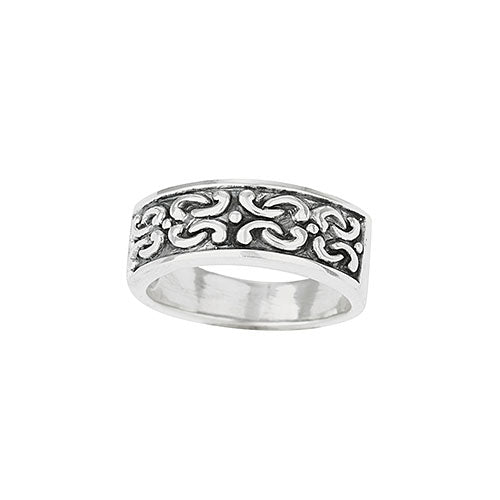 Men's Repeating Buckle Band Ring