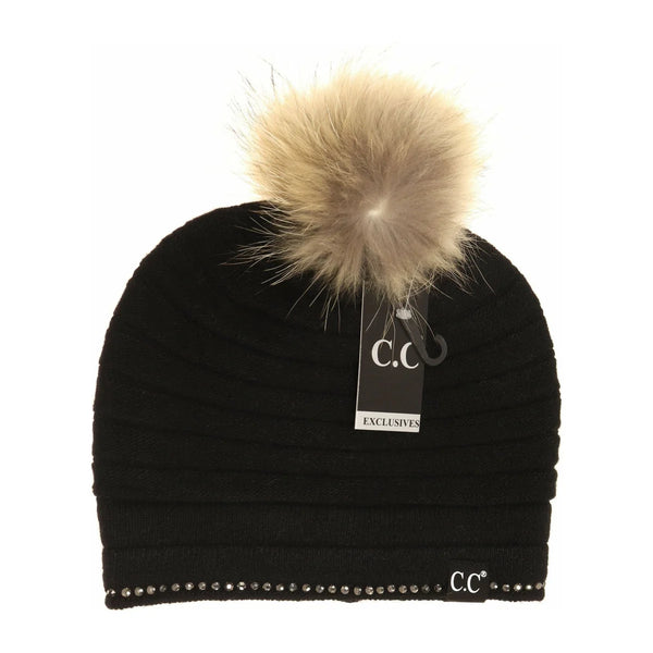 CC Black Label Rhinestone Beanie