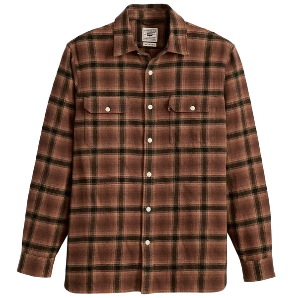 Men's Jackson Worker James Plaid Chocolate