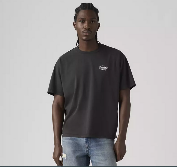 Graphic Boxy T-shirt Denim Gremlin