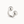 Open ring with two beads (SILVER)