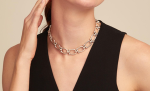 Short link chain necklace (SILVER)
