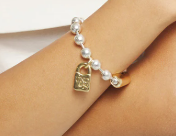 Beaded bracelet with padlock (MIXED)