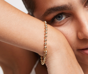 Beaded charm bracelet (G0LD)