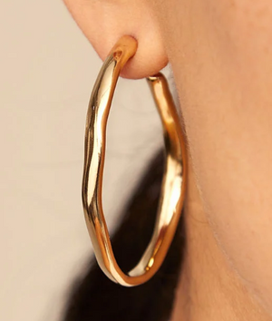 Open hoop earrings (GOLD)