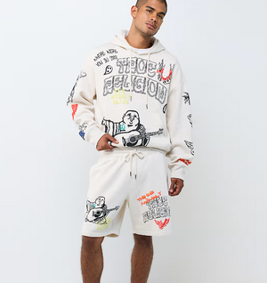 Sketched Logo Fleece Short