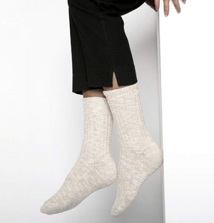 Cotton Slub Women's Beige White