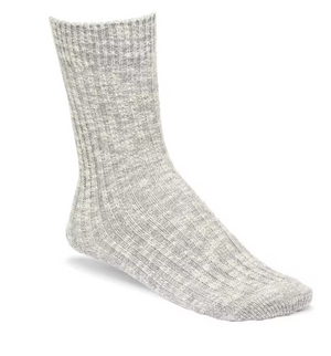 Cotton Slub Women's Gray White