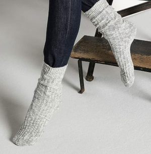 Cotton Slub Women's Gray White