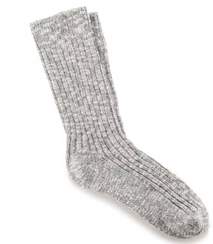 Cotton Slub Men's Gray White