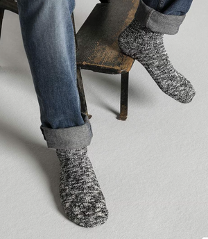Cotton Slub Men's Black Gray