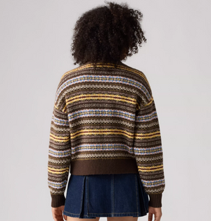 Charlotte Crewneck Cardigan Lea Fairisle