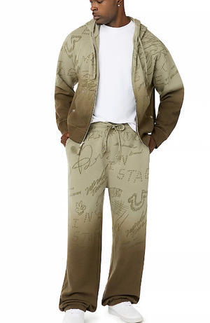 Dip-Dyed Big T Baggy Jogger