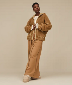 Women's Mariella UGGfluff Zip Hoodie  CHESTNUT