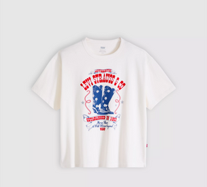 Vintage Tee Poster Daisy Boots