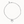 Bead necklace with heart detail (SILVER)