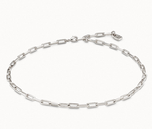 Short link chain charm necklace (SILVER)