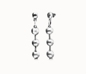 Bead drop earrings (SILVER)