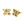 Stud earrings with a butterfly shape (GOLD)