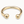 Bangle bracelet with double ball (GOLD)