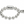 Beaded bracelet with padlock (SILVER)