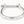 Bangle bracelet with shackle‑style clasp (SILVER)