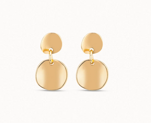 Circle drop earrings (GOLD)